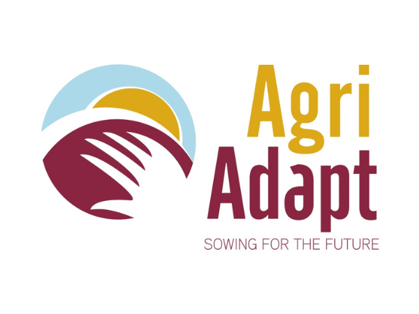 Logo mit Schriftzug AgriAdapt - Sowing for the future